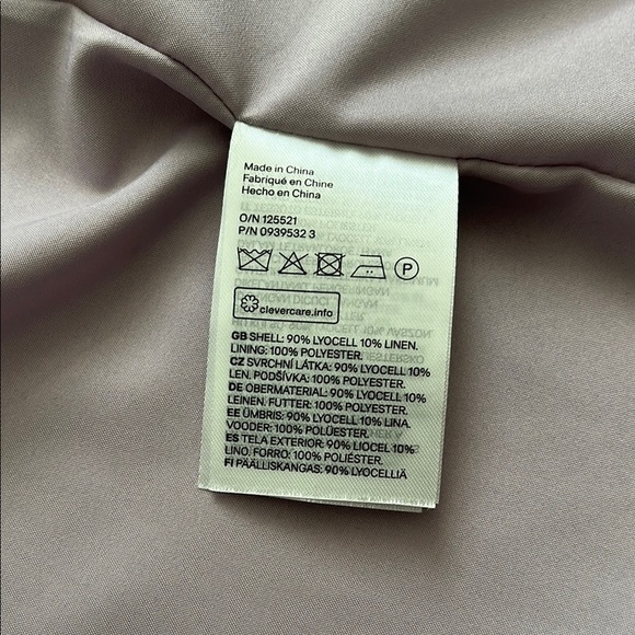 H&M NWOT Oversized Lavender Women's Blazer Lined, Size S - Picture 10 of 10